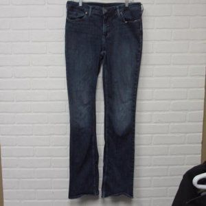 Silver Dark Wash Stretch Most Wanted Skinny Boot Cut Jeans  Size 12 Tall